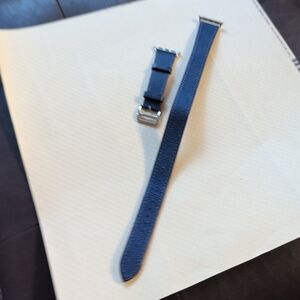 Apple Watch Double Tour Leather  Band Replacement Strap - Navy Blue